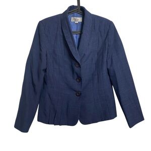 Le Suit Navy Blazer with Button Detail